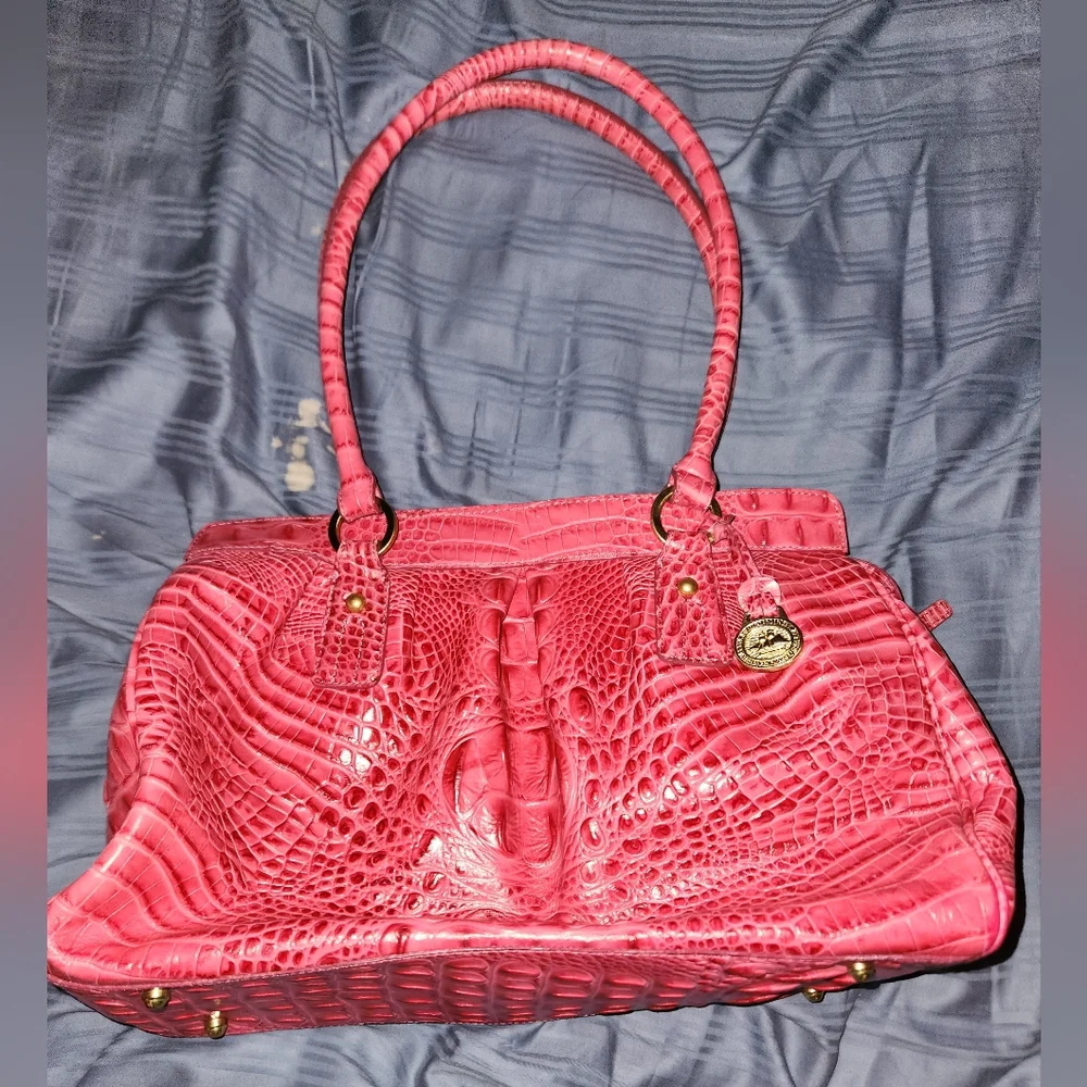 Nwot hot pink Brahmin leather purse - Picture 1 of 4